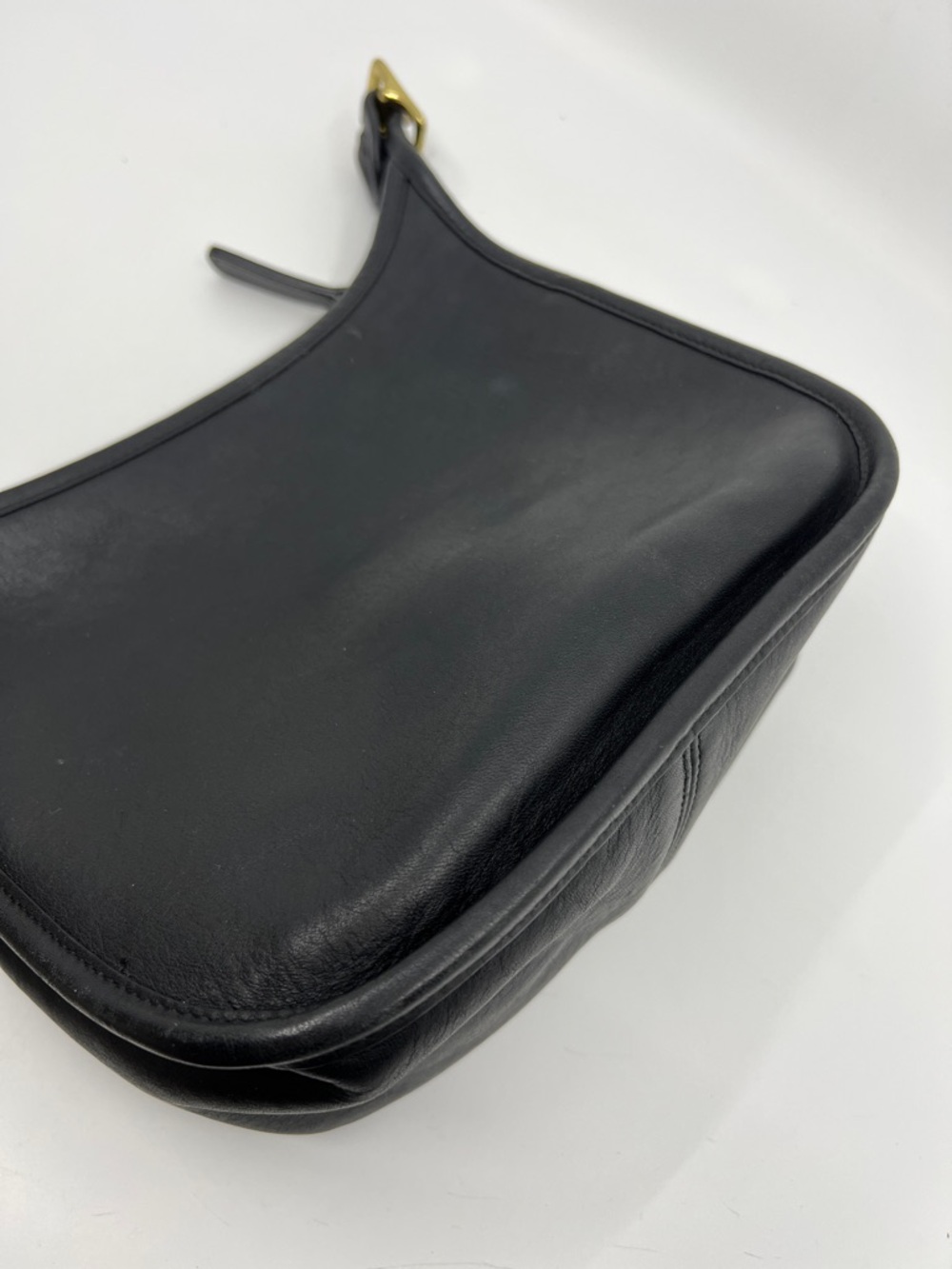 Vintage Coach Janice’s Legacy shoulder bag Black Glove Tanned Leather 9950 - Picture 11 of 16